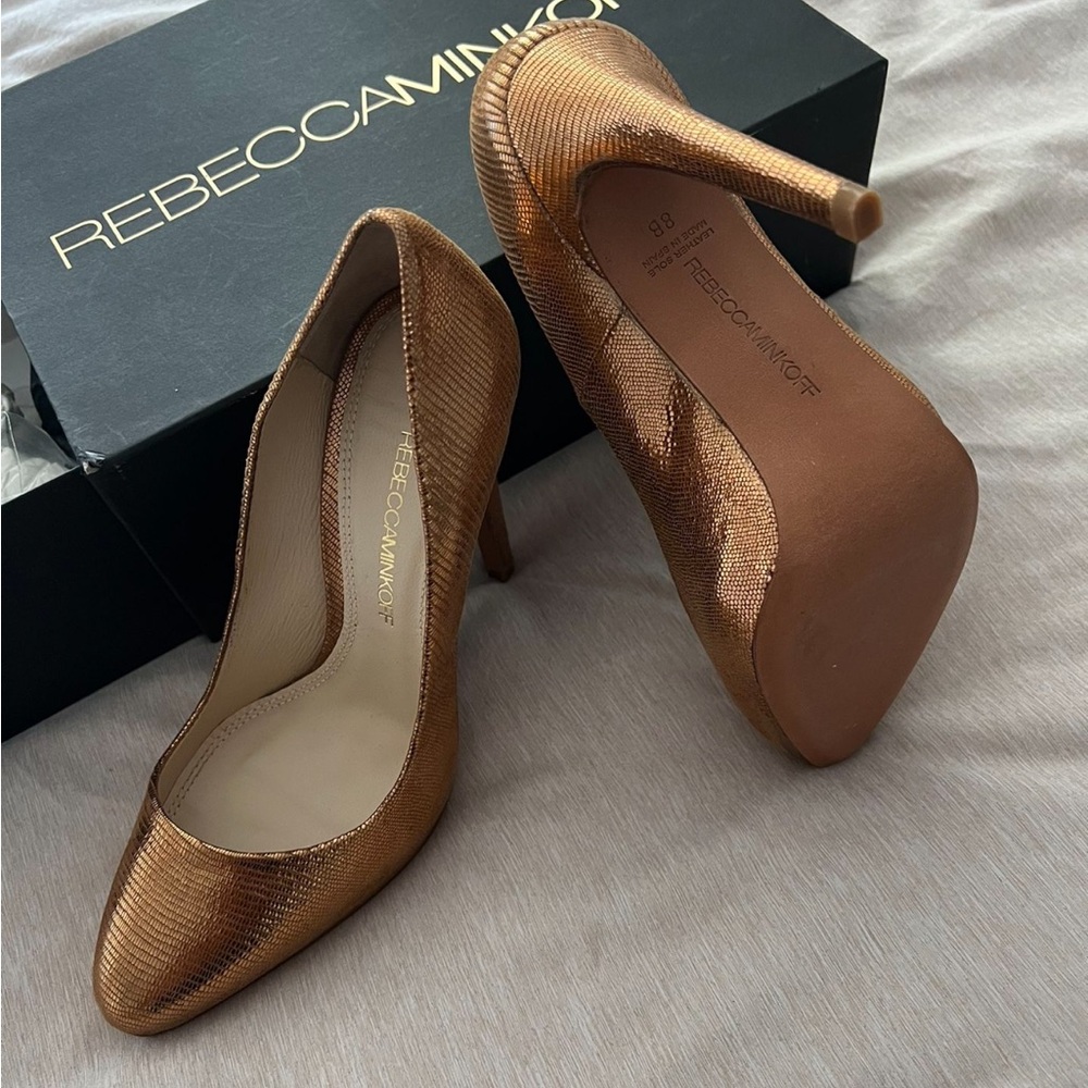 Rebecca Minkoff Women's Bronze Heels